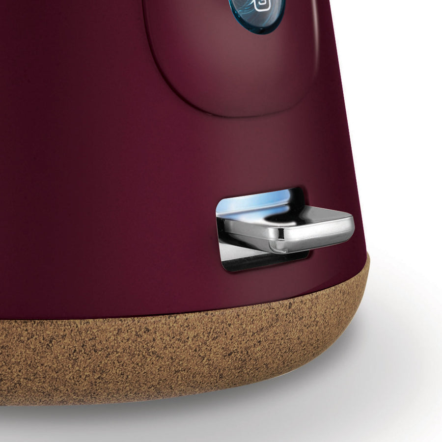 1.5L Aspect Kettle - Maroon with Cork-Effect Trim