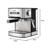 1.6L Automatic Coffee Espresso Machine with Steam Frother