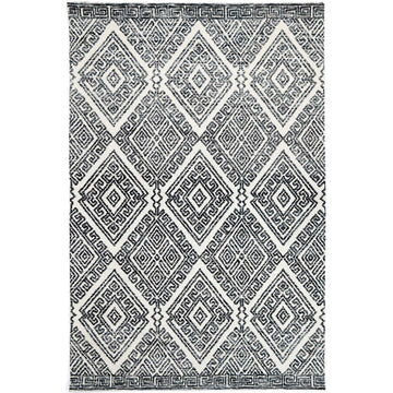 Alayah Diamond Anthracite Rug 160x230 cm