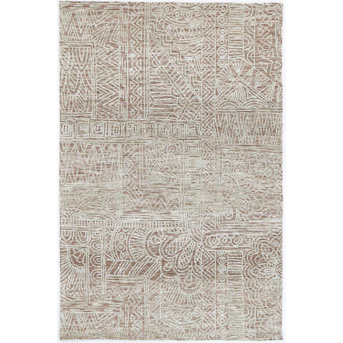 Alayah Rust Flower Rug 160x230 cm