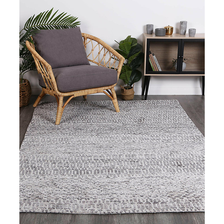 Alayah Camphils Grey Rug 200x290 cm