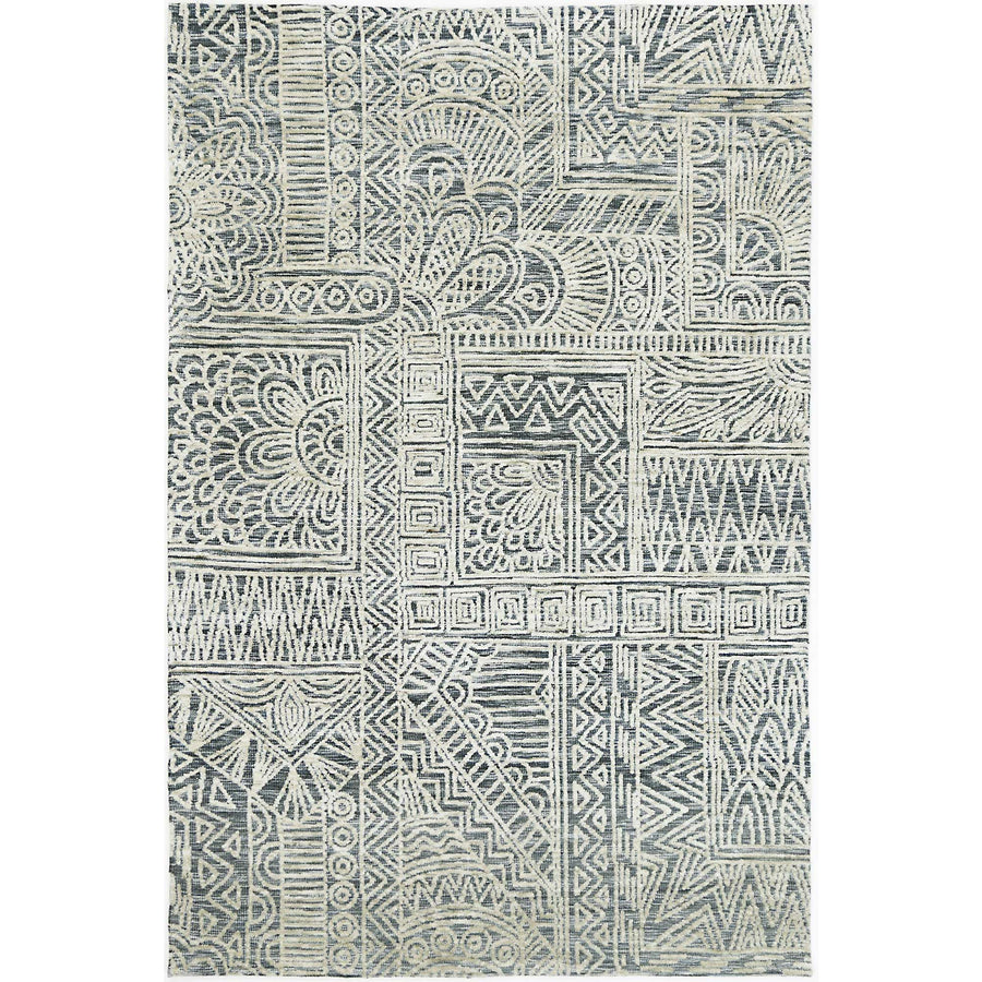 Alayah Anthacite Flower Rug 200x290 cm