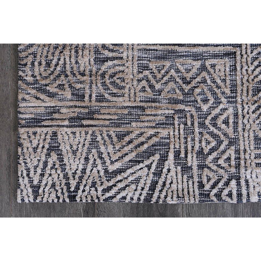 Alayah Anthacite Flower Rug 240x330 cm