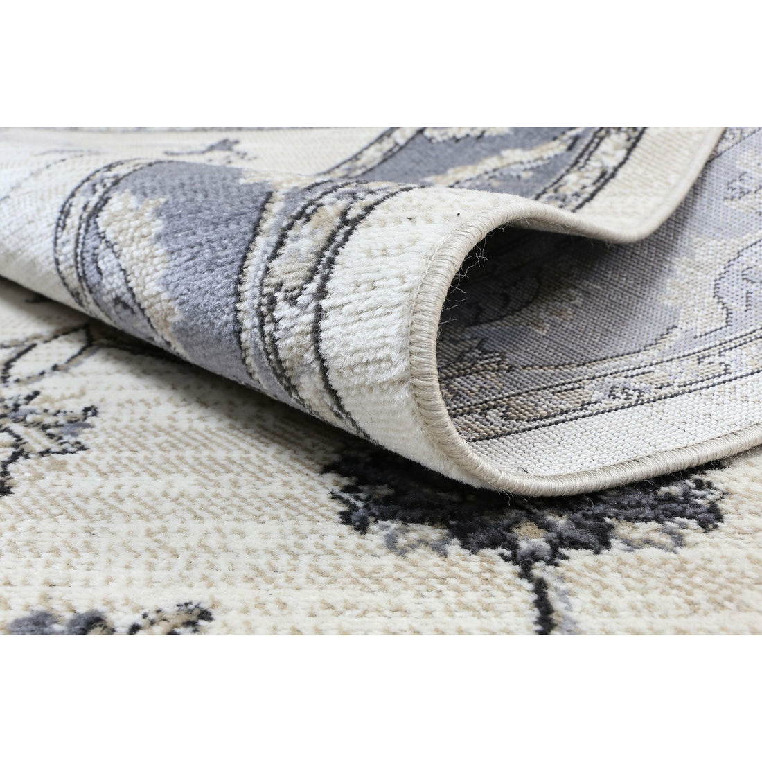 Arya Cream Grey Oriental Rug 160x220 cm