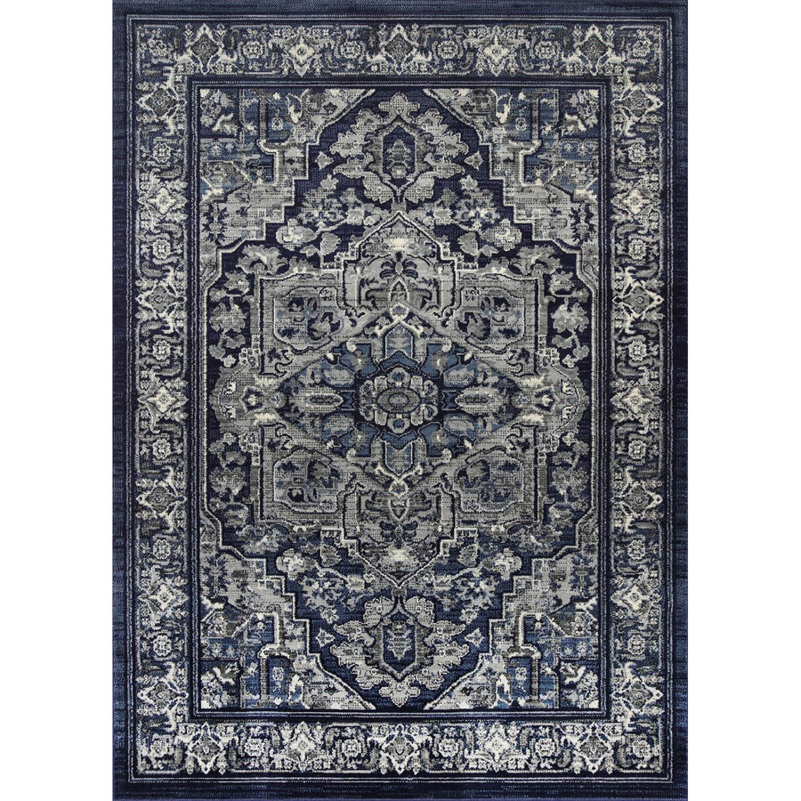 Arya Navy Blue Transitional Rug 160x220 cm