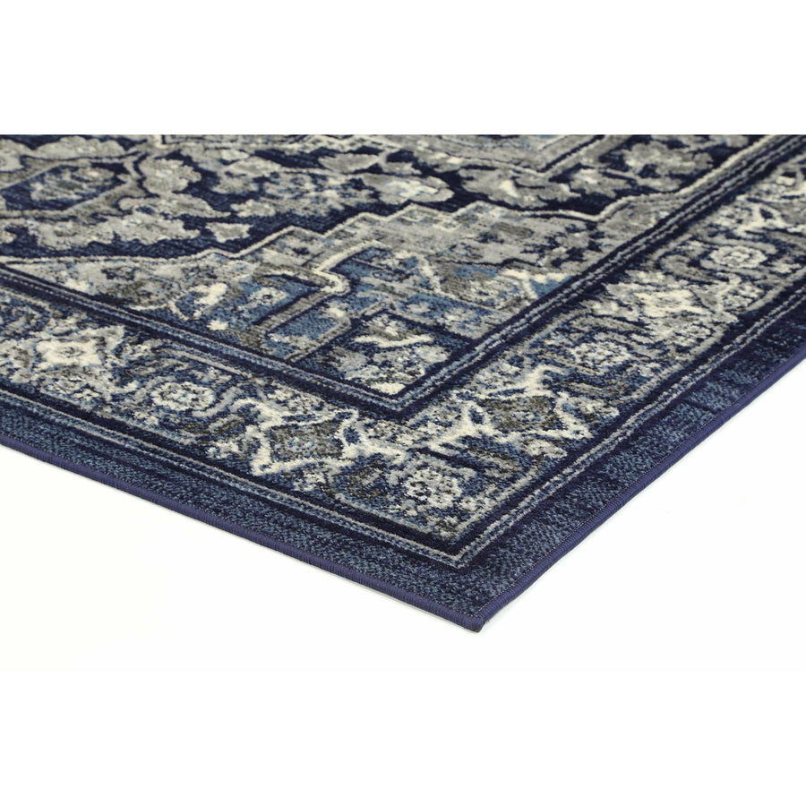 Arya Navy Blue Transitional Rug 160x220 cm