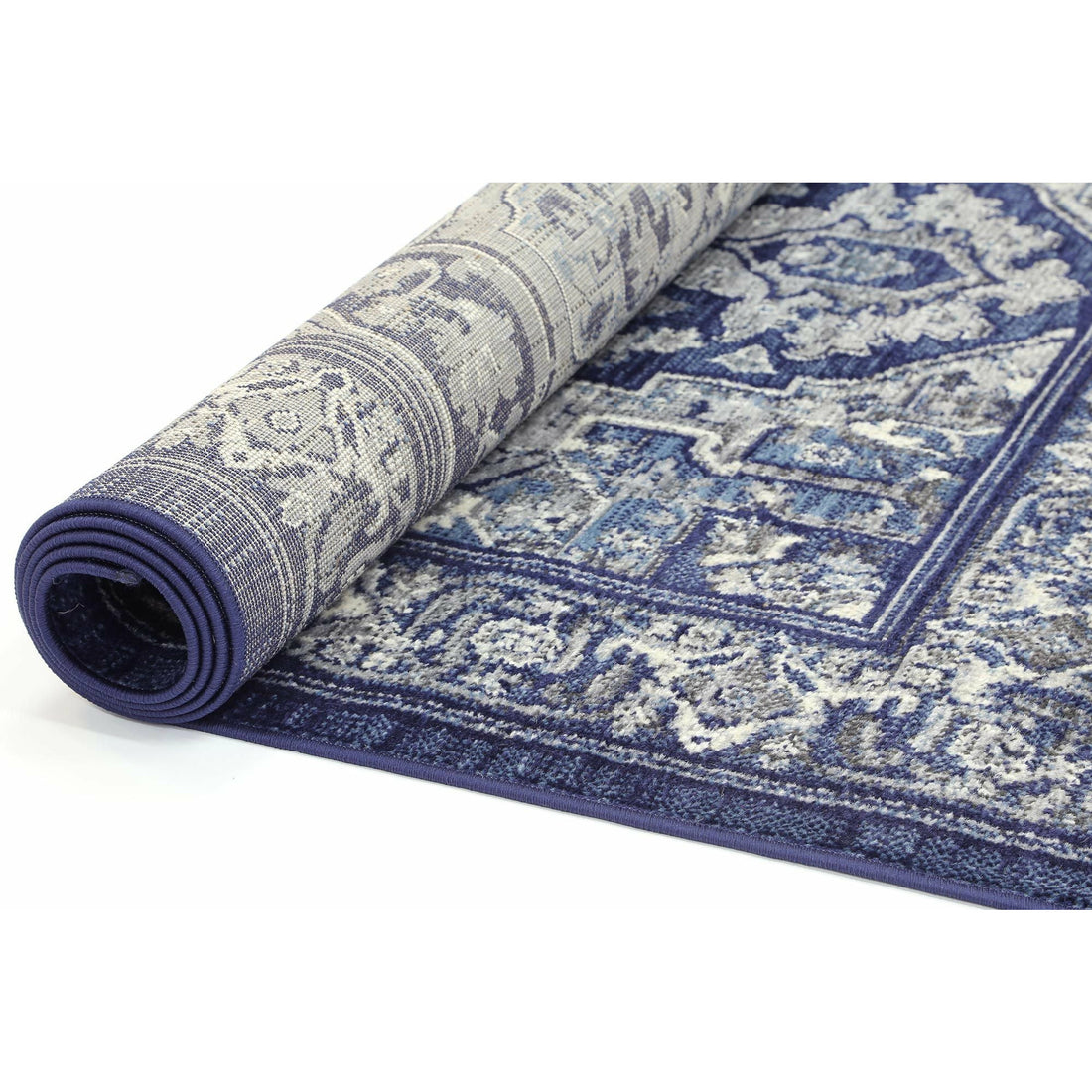 Arya Navy Blue Transitional Rug 160x220 cm