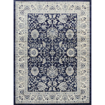 Arya Navy Blue Traditional Rug 160x220 cm