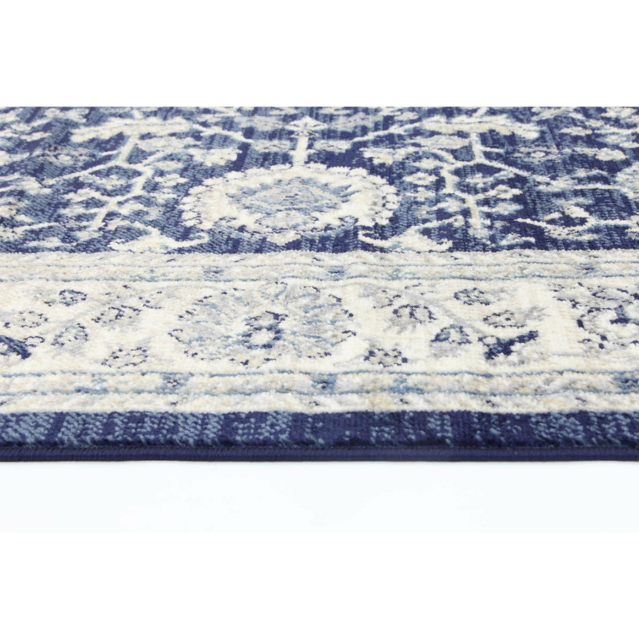 Arya Navy Blue Traditional Rug 160x220 cm