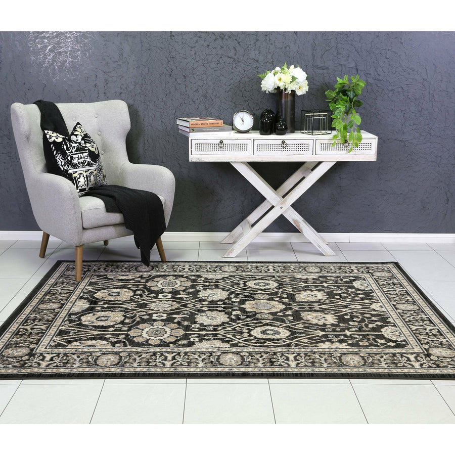 Arya Grey Oriental Rug 200x290 cm