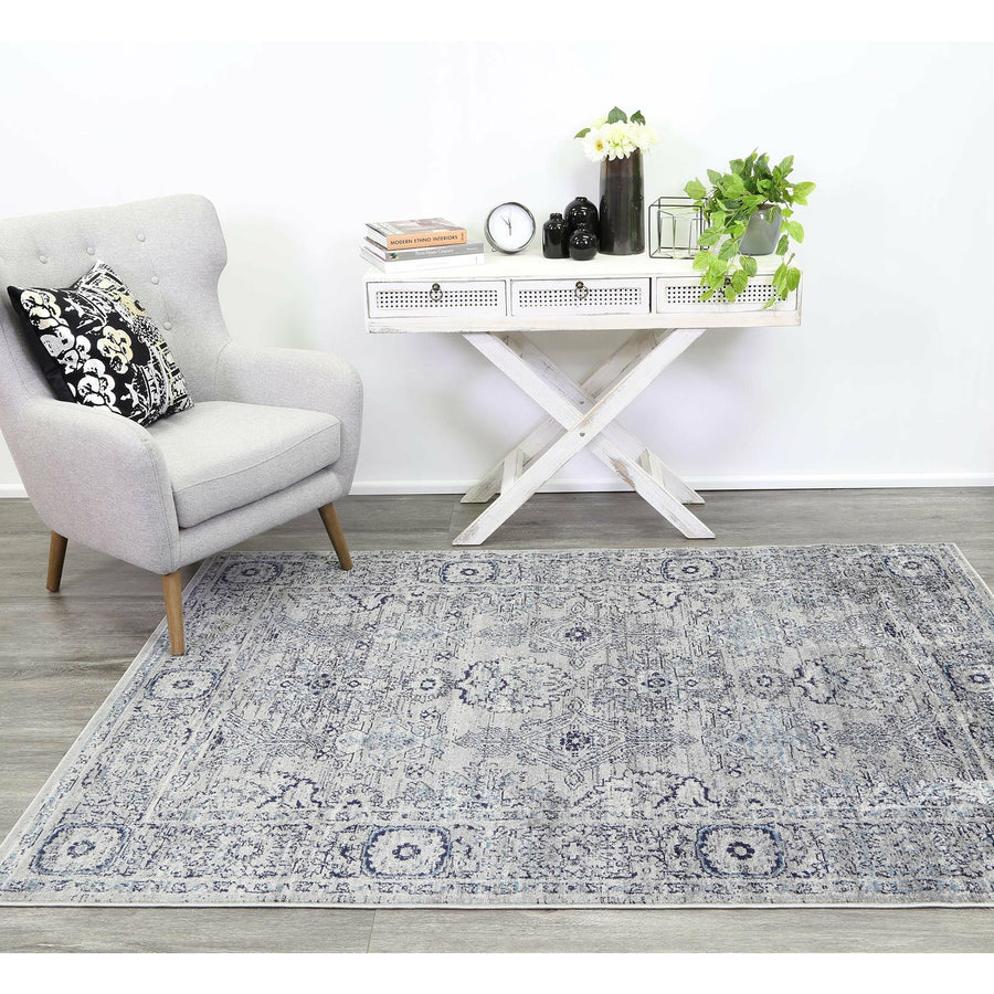 Arya Grey Contemporary Rug 200x290 cm