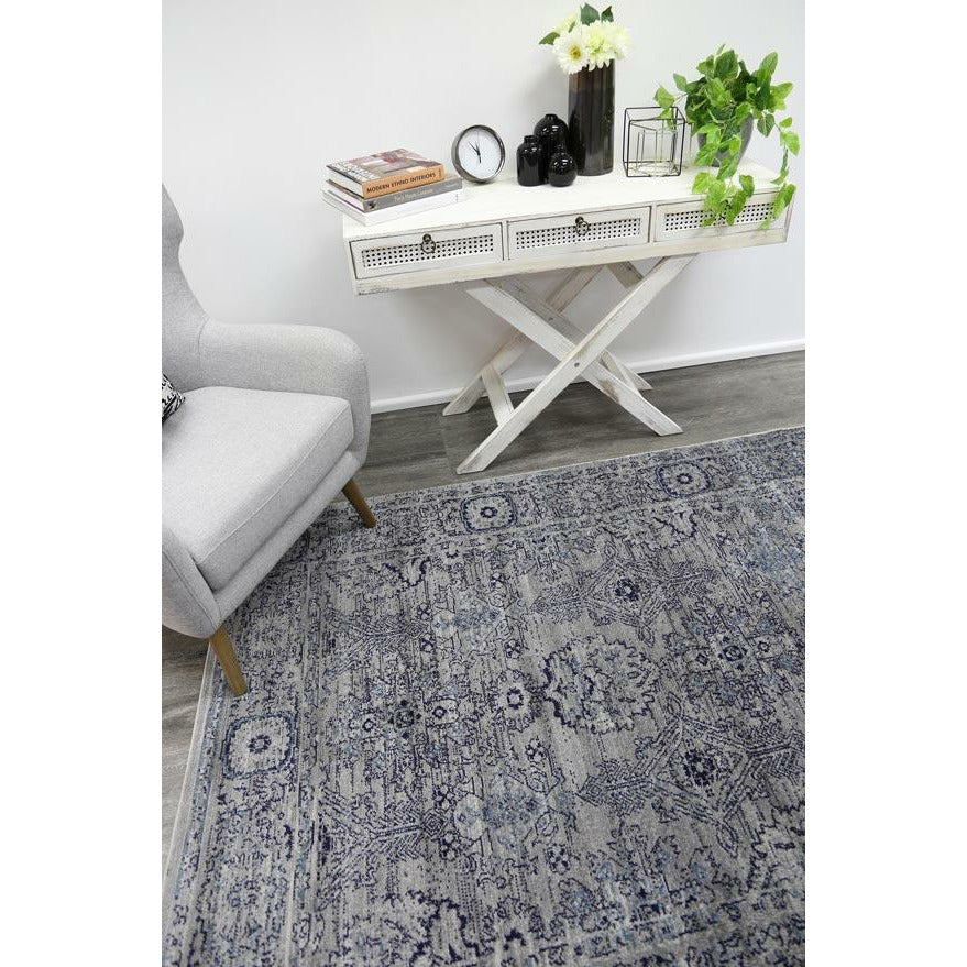 Arya Grey Contemporary Rug 200x290 cm