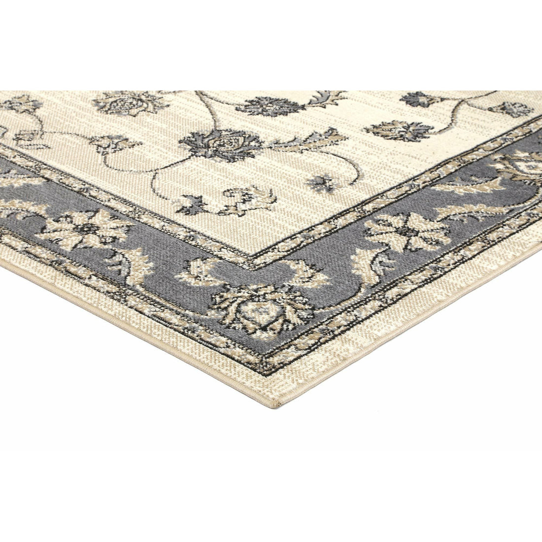 Arya Cream Grey Oriental Rug 240x330 cm