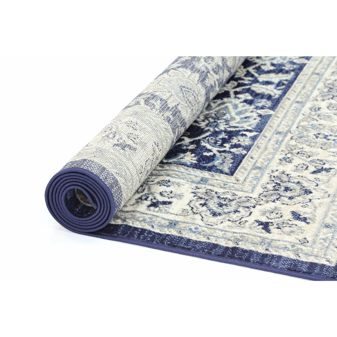 Arya Navy Blue Traditional Rug 240x330 cm