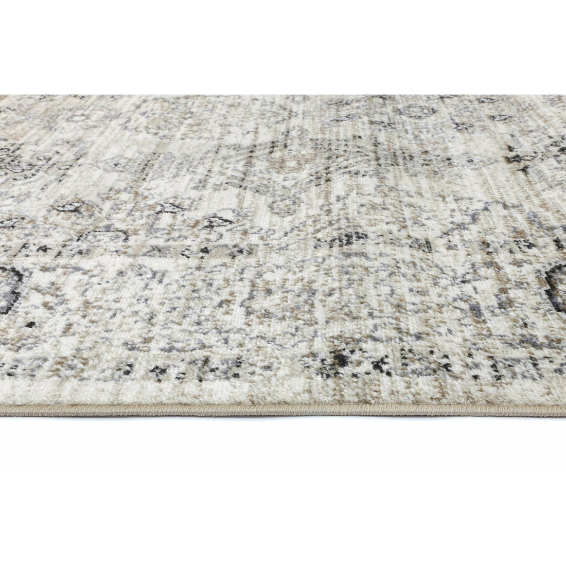 Arya Cream Grey Contemporary Rug 240x330 cm