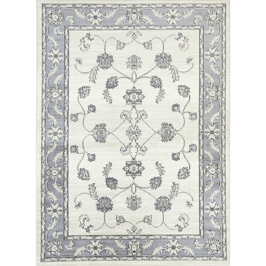 Arya Cream Grey Oriental Rug 80x300 cm