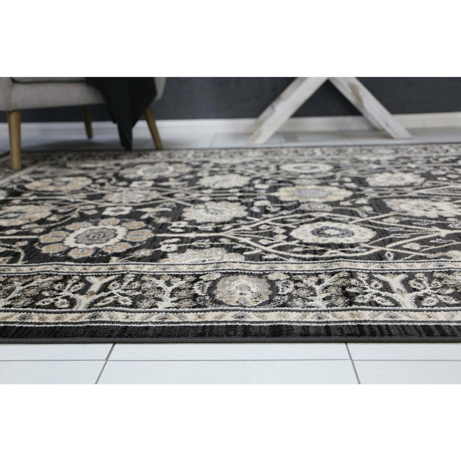 Arya Grey Oriental Rug 80x300 cm