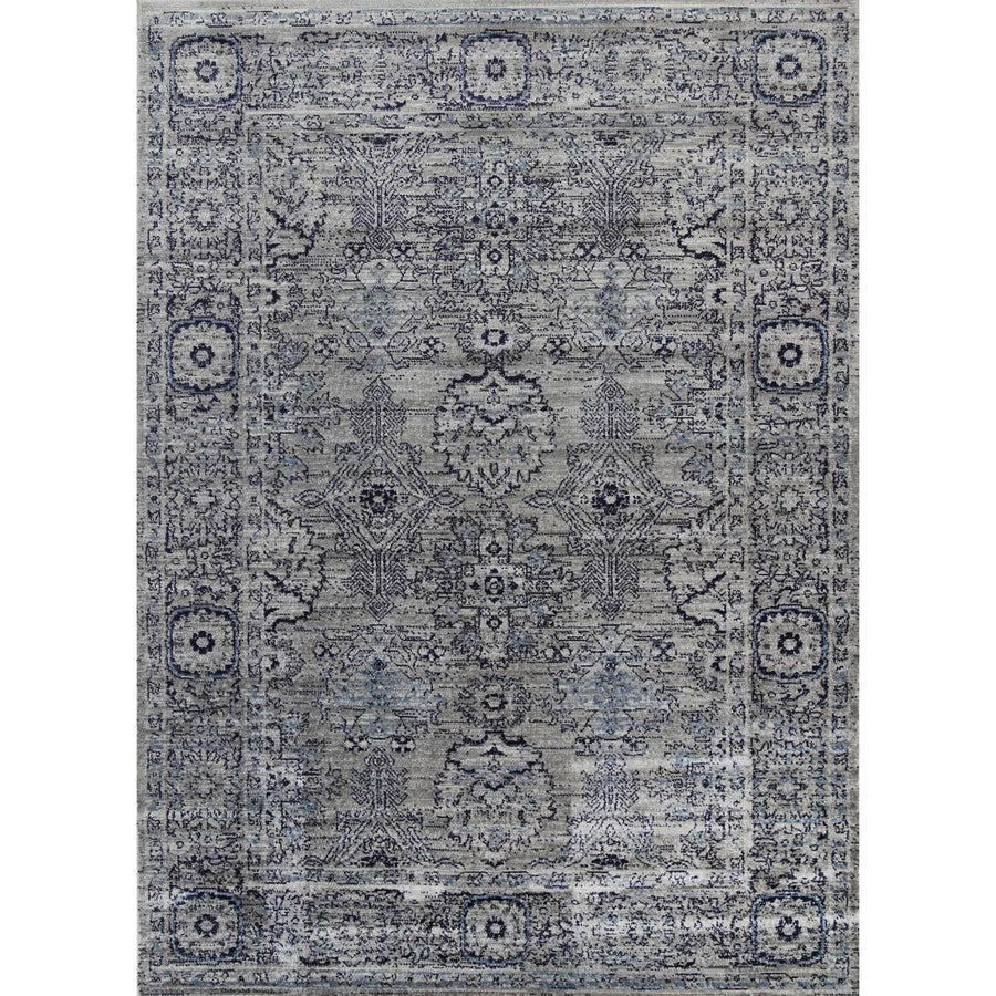 Arya Grey Contemporary Rug 80x300 cm