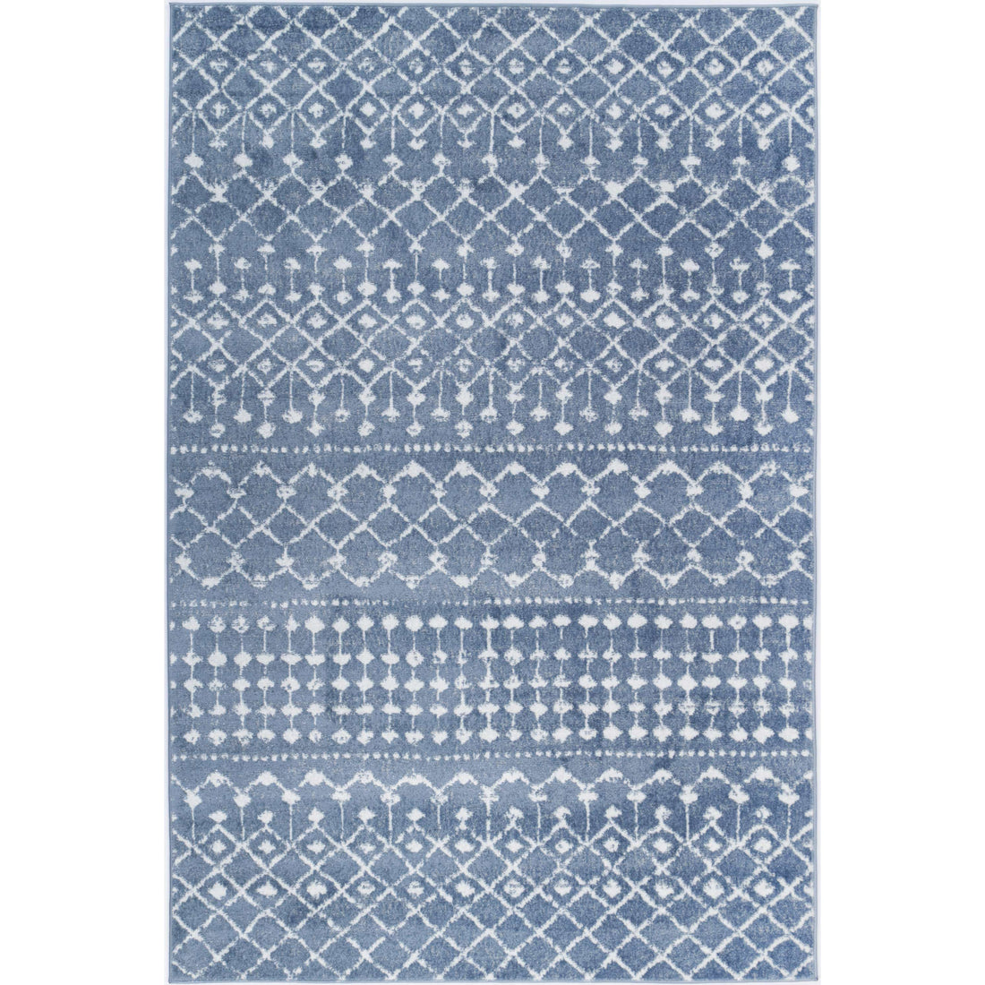 Ermina Tribal Blue Rug 200x290cm