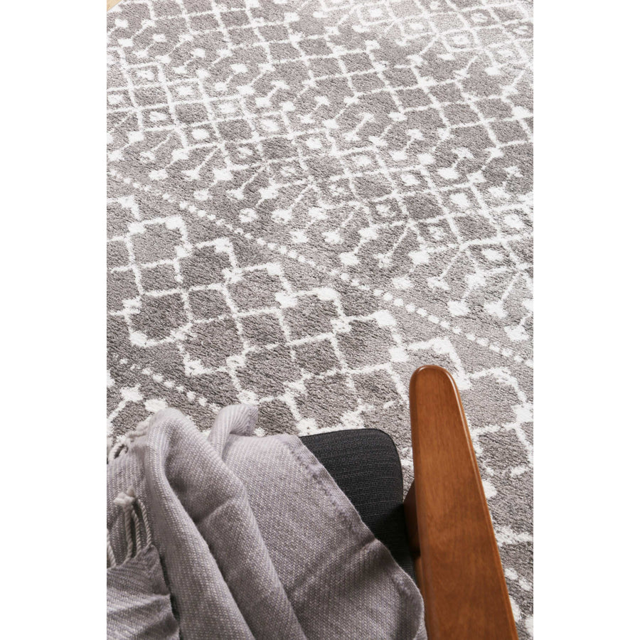 Ermina Tribal Grey Rug 240x330cm