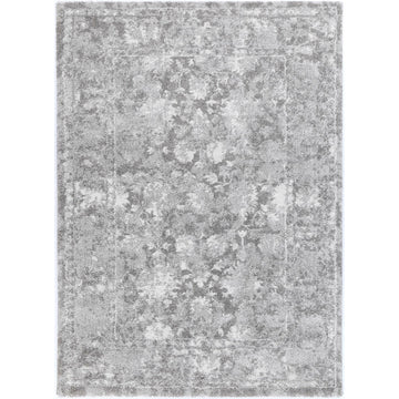 Yuzil Grey Floral Rug 120x170cm