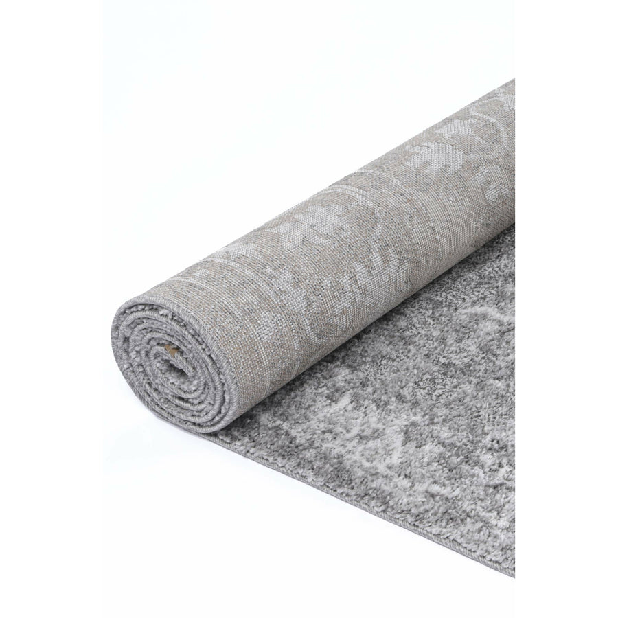 Yuzil Grey Floral Rug 120x170cm