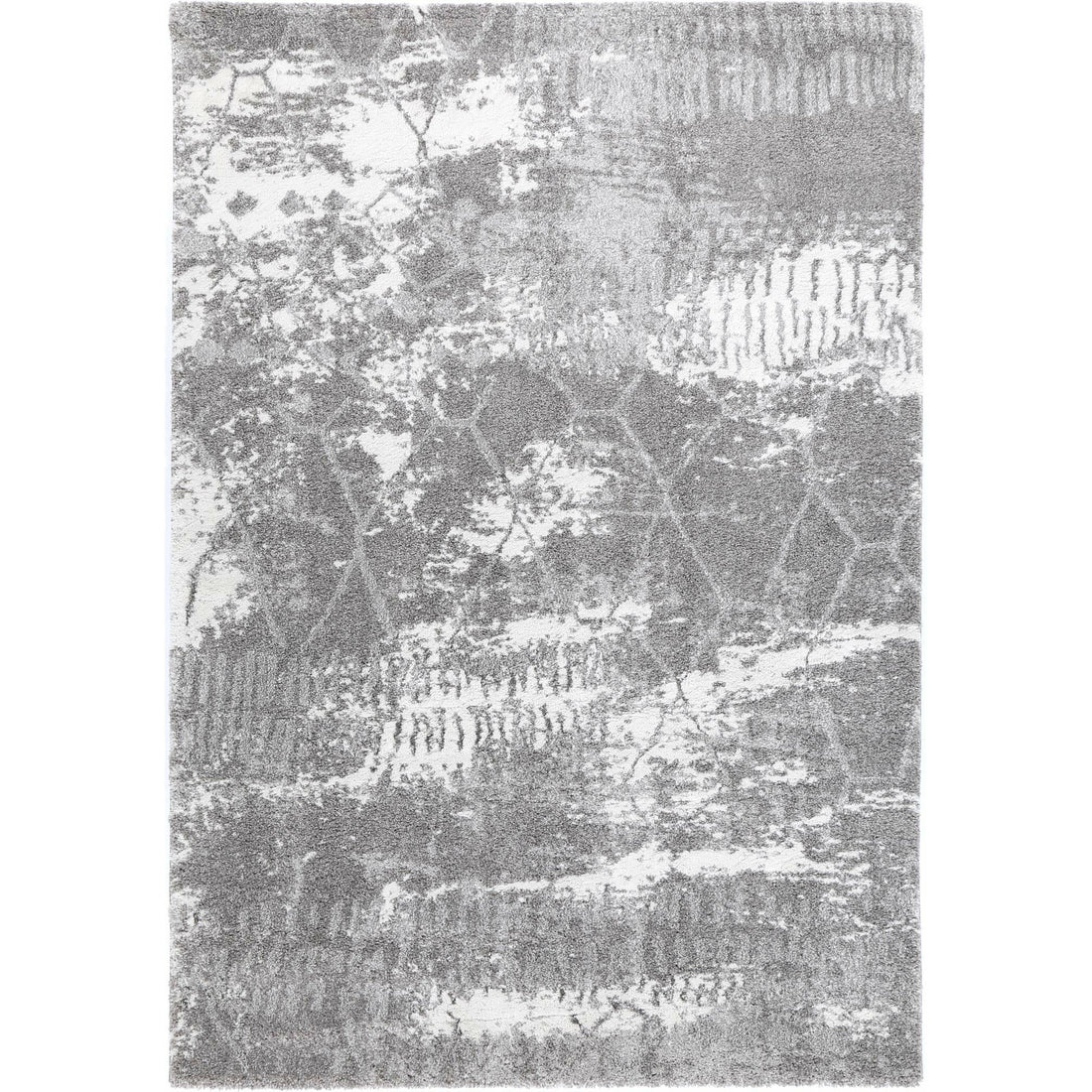 Yuzil Grey Abstract Rug 120x170cm