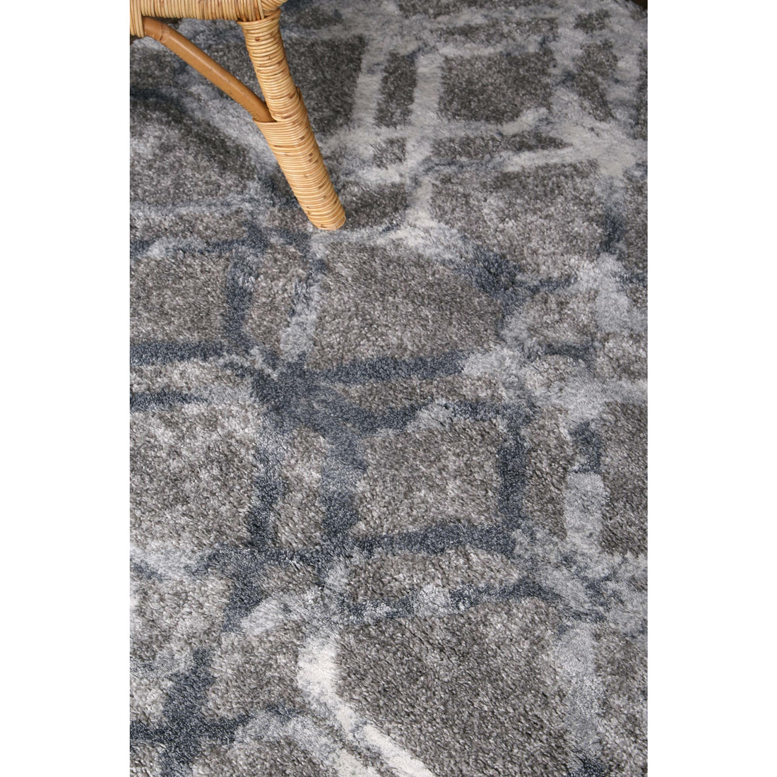 Yuzil Blue Lattice Rug 120x170cm