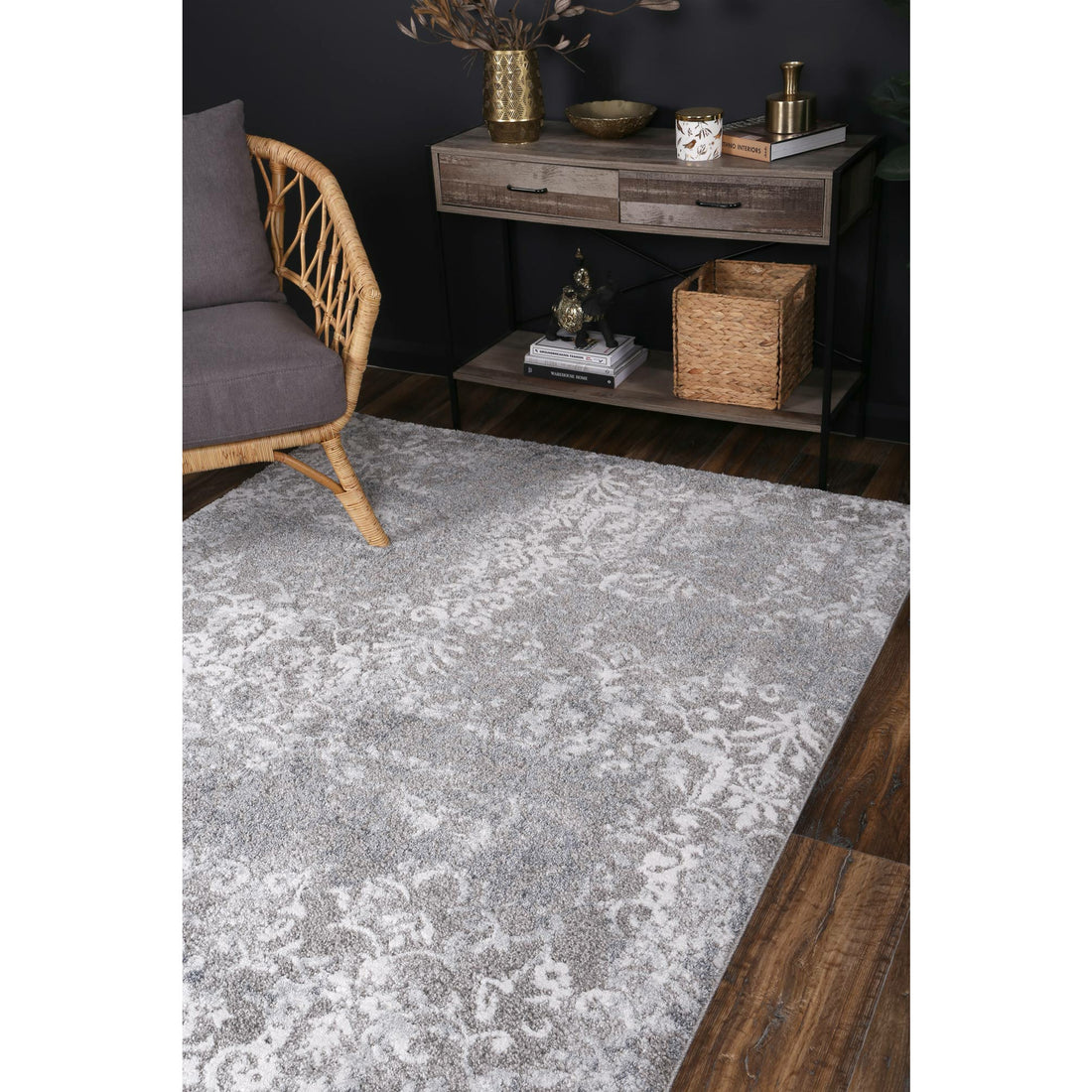 Yuzil Transitional Floral Rug 120x170cm