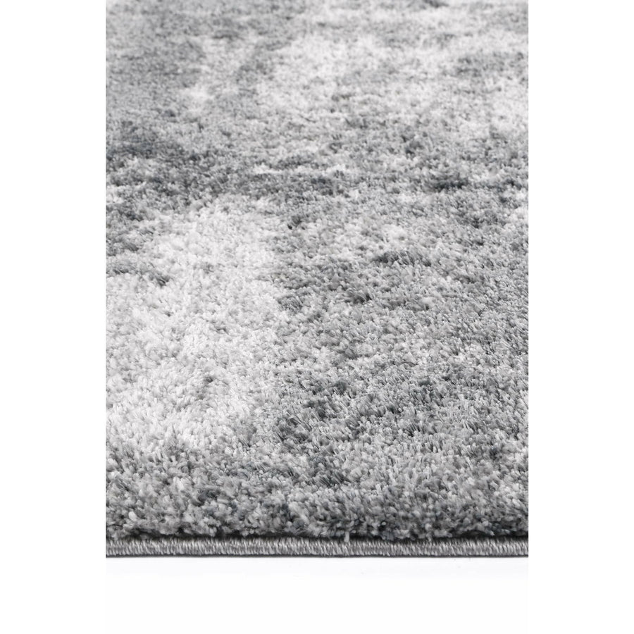 Yuzil Grey White Abstract Rug 160x230cm