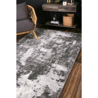 Yuzil White Grey Abstract Rug 160x230cm