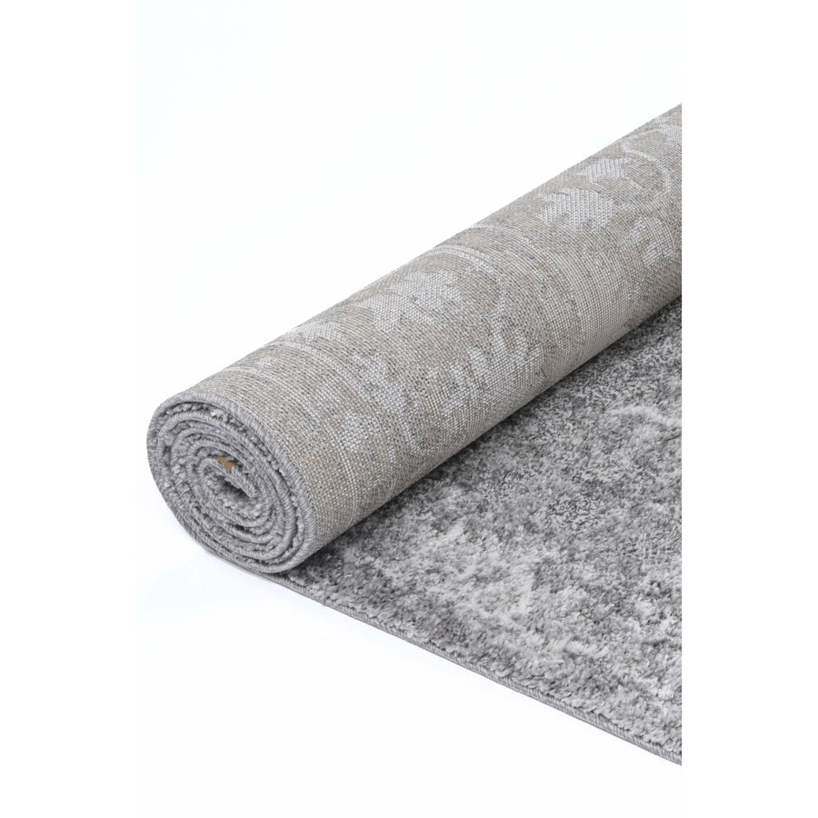 Yuzil Grey Floral Rug 160x230cm