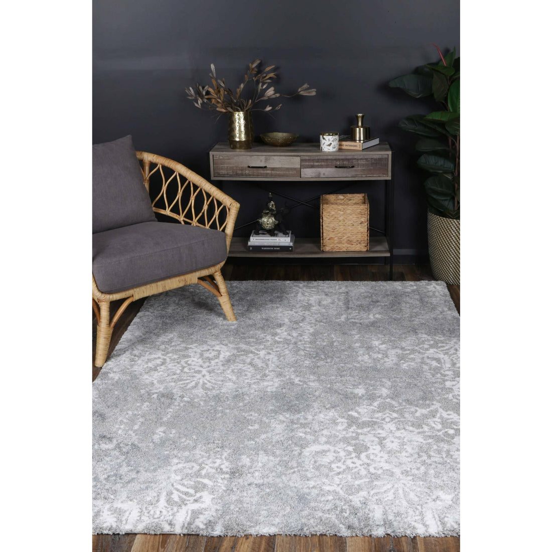 Yuzil Transitional Floral Rug 160x230cm