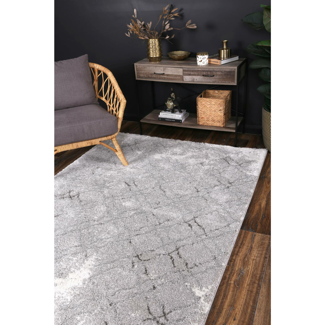 Yuzil Grey Transitional Rug 200x290cm