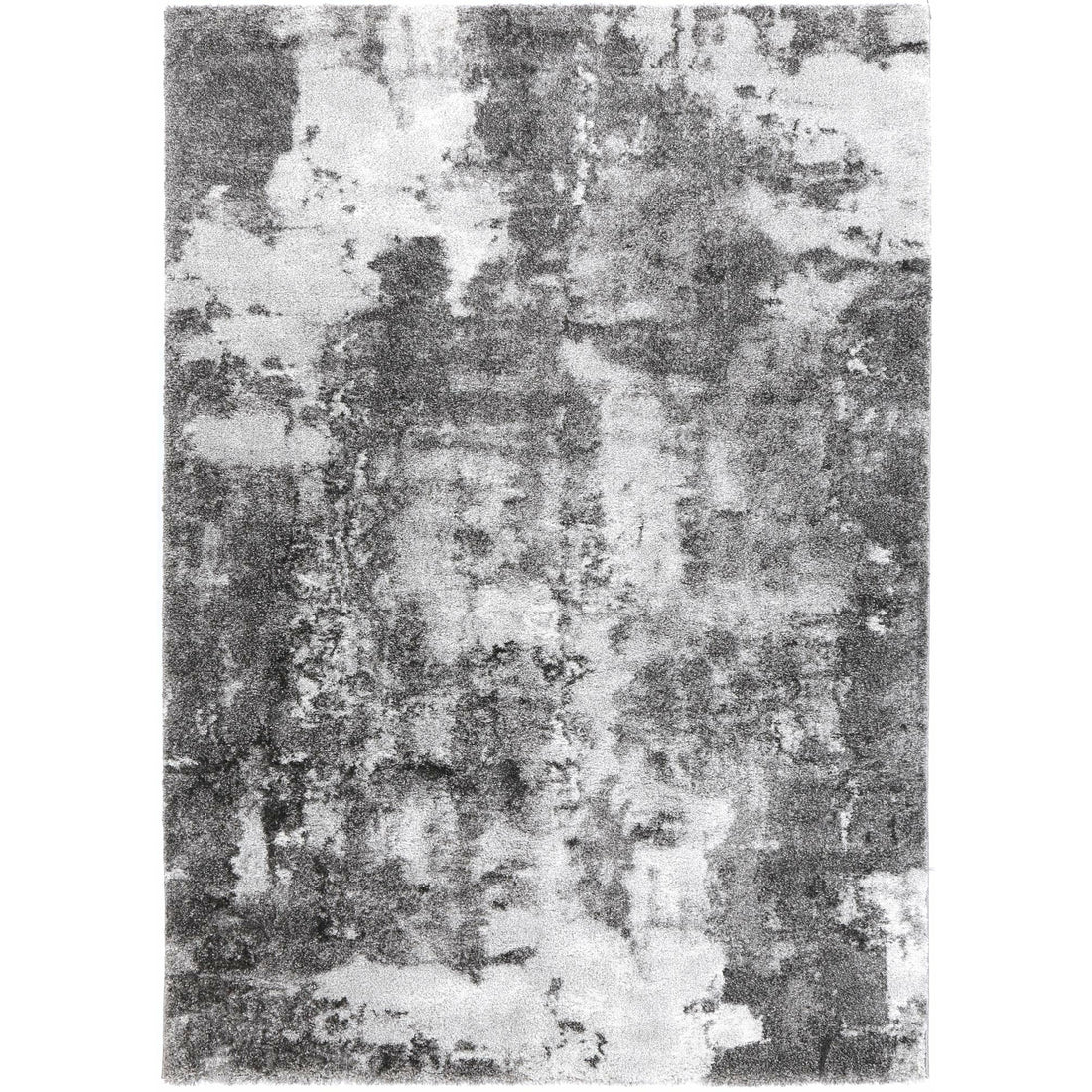 Yuzil White Grey Abstract Rug 240x330cm