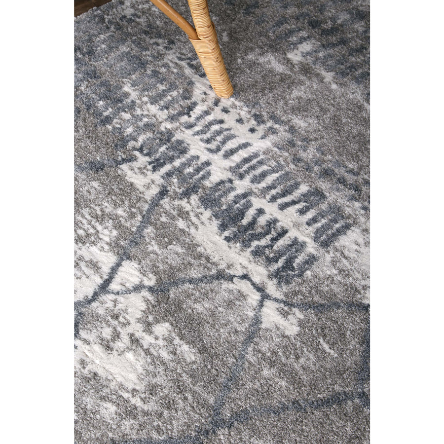 Yuzil Blue Abstract Rug 240x330cm