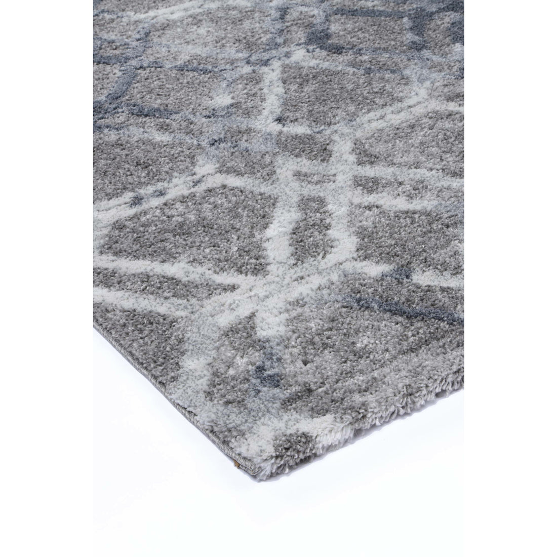 Yuzil Blue Lattice Rug 240x330cm