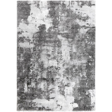 Yuzil White Grey Abstract Rug 280x380cm