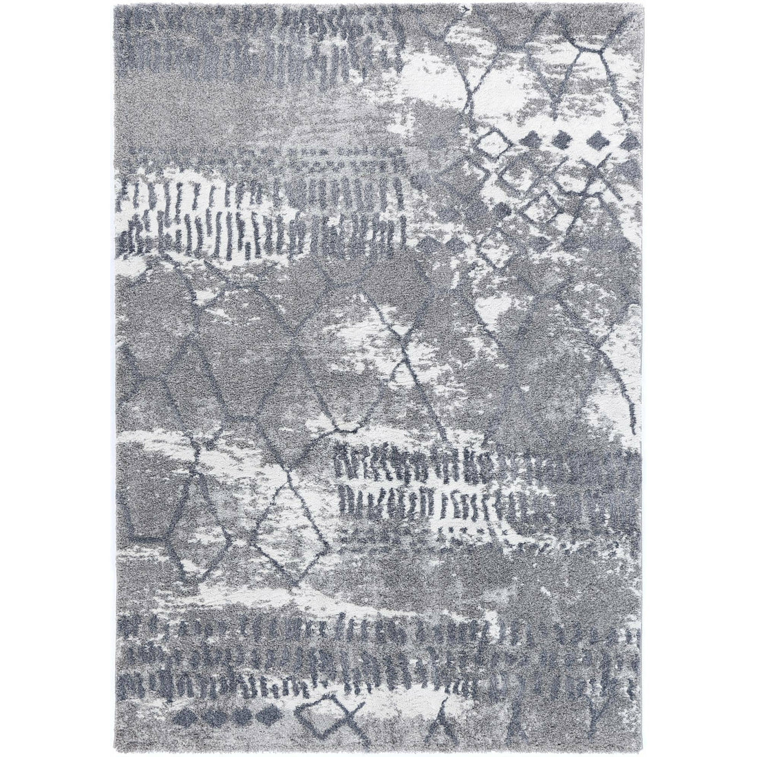 Yuzil Blue Abstract Rug 280x380cm