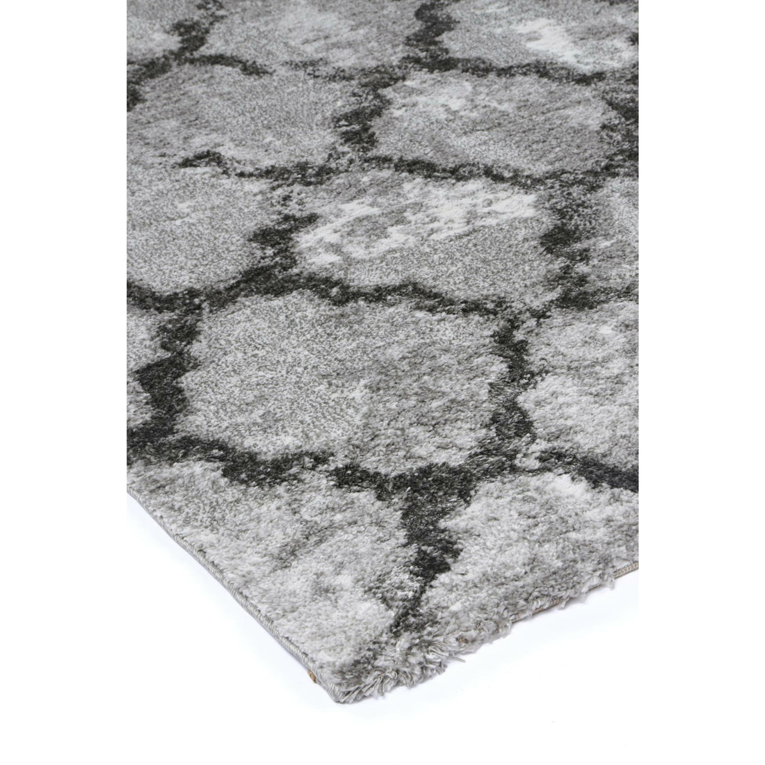 Yuzil Grey Lattice Rug 280x380cm