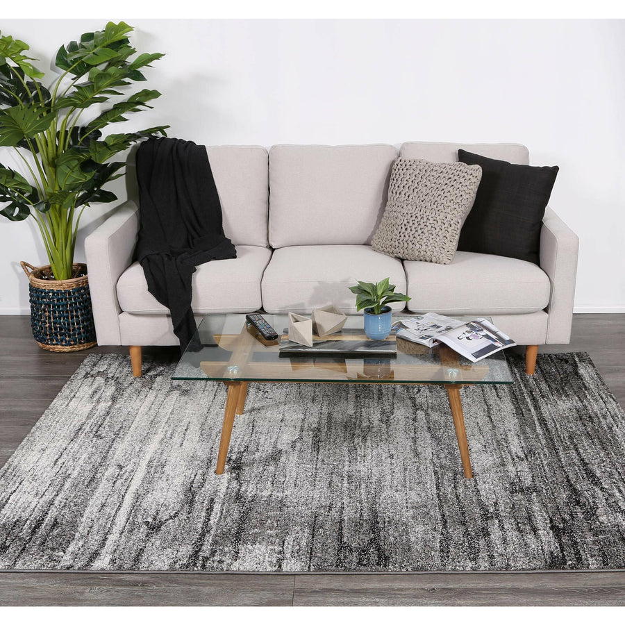 Vision Grey Modern Rug 160x230cm