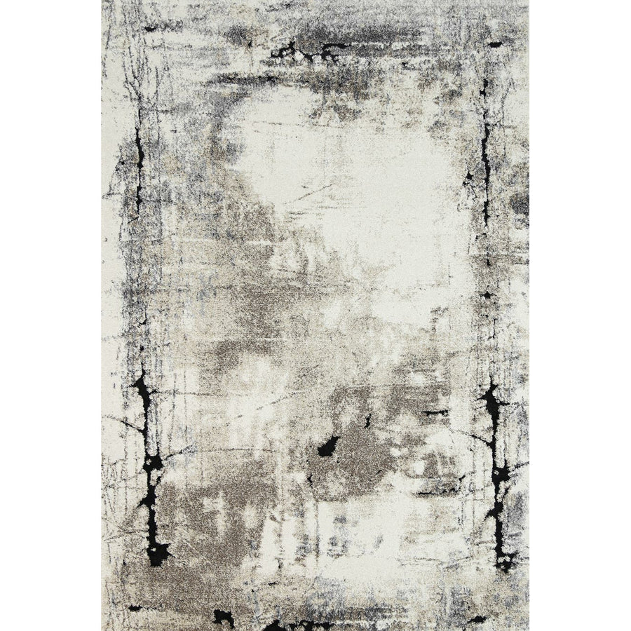 Vision Grey and Beige Abstract Rug 200x290cm