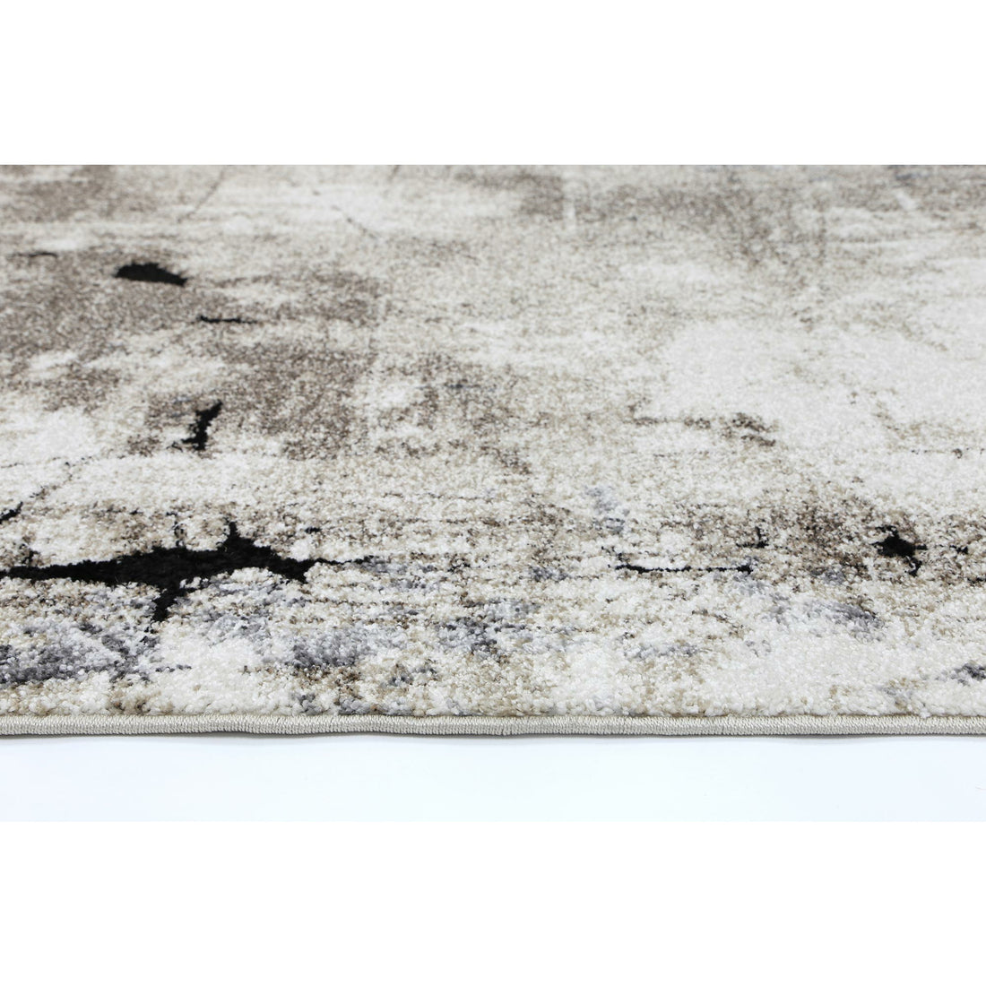 Vision Grey and Beige Abstract Rug 200x290cm