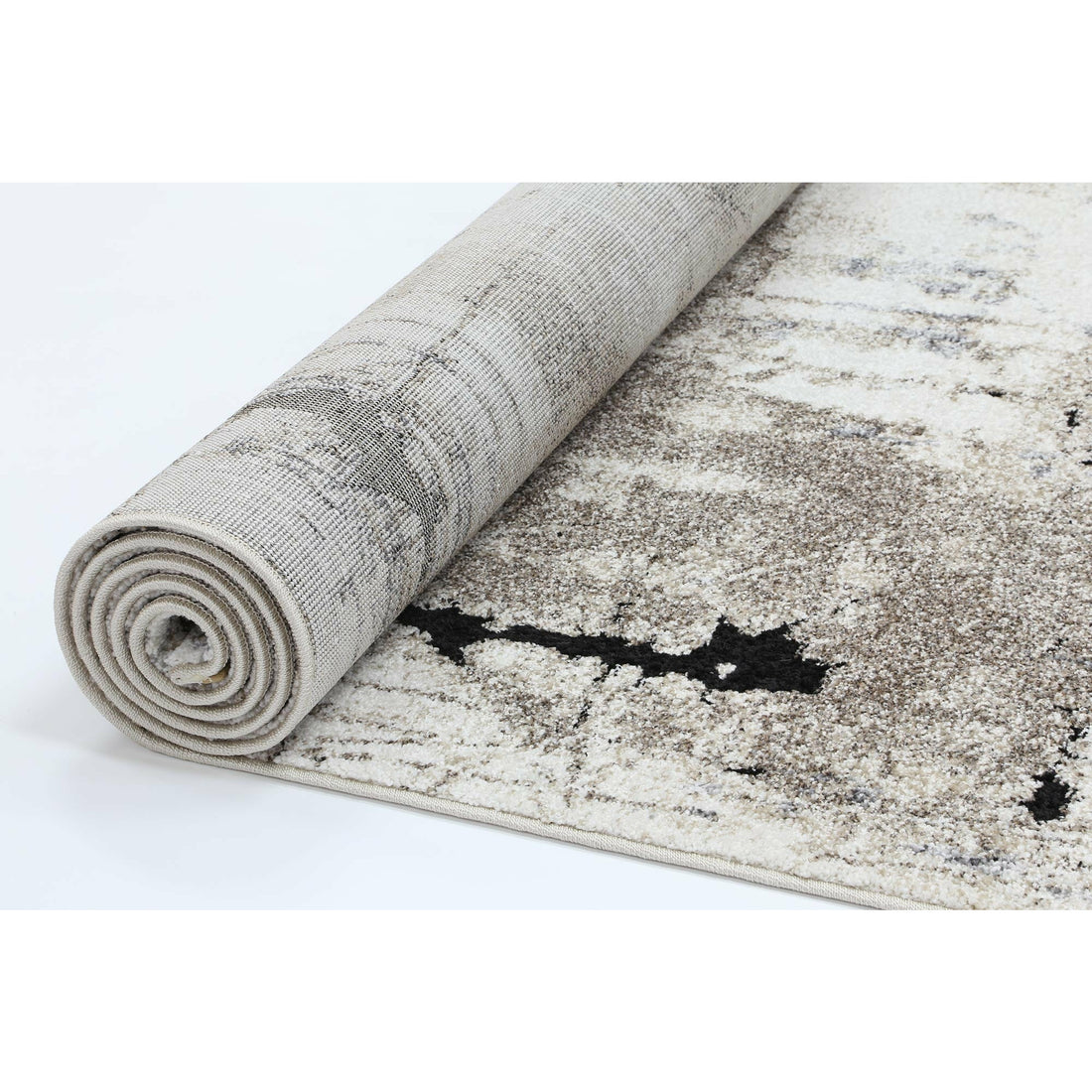 Vision Grey and Beige Abstract Rug 200x290cm