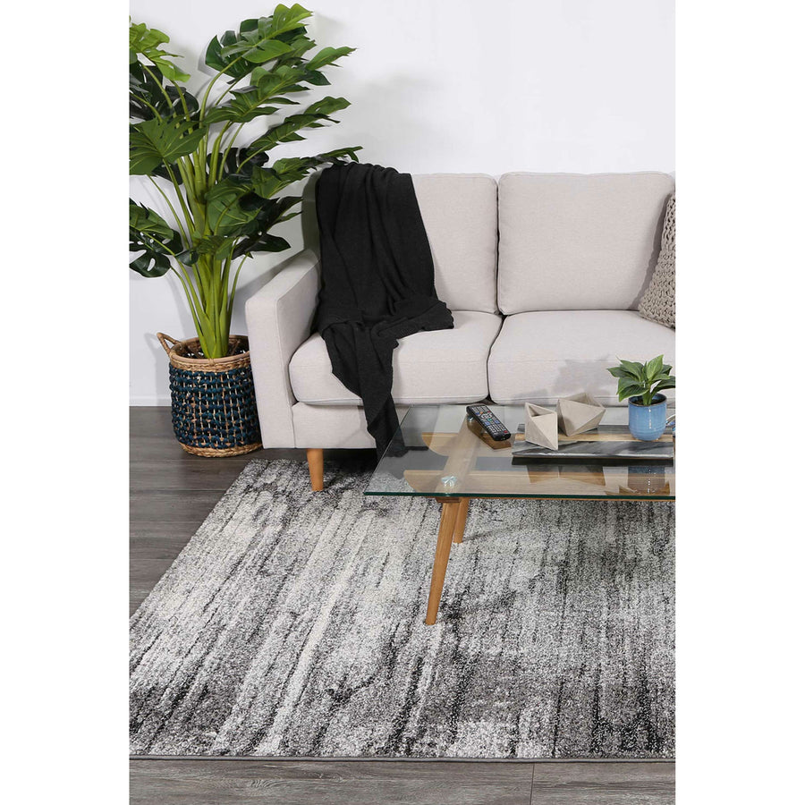 Vision Grey Modern Rug 80x150cm