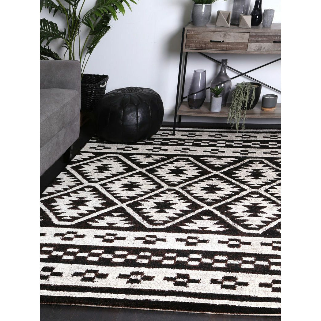 Dream Brown Beige Aztec Rug 200x290 cm