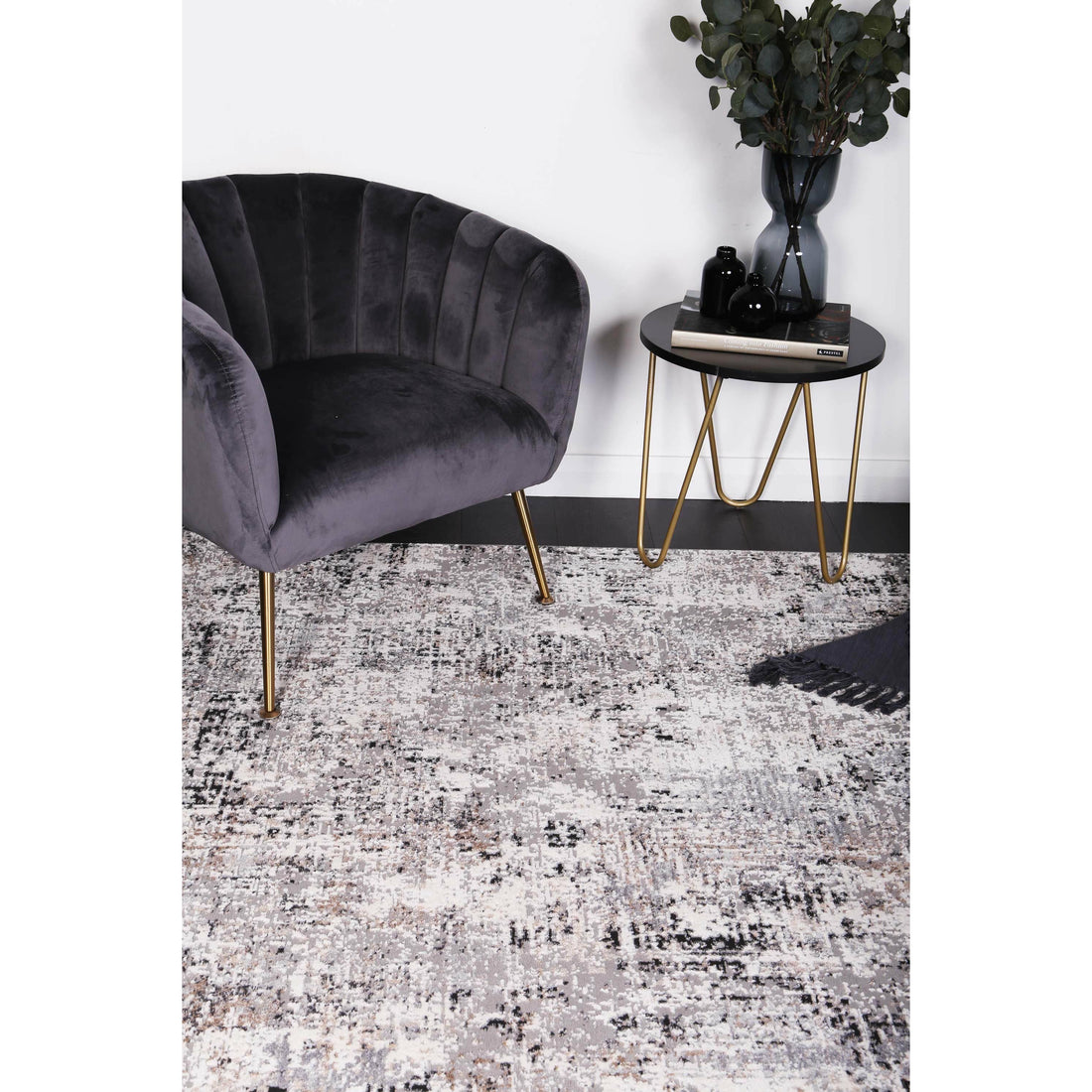 Amelia Grey Modern Rug 160x230 cm