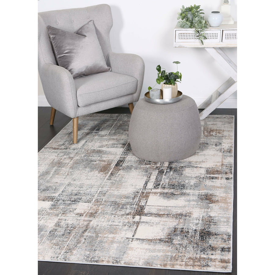 Amelia Beige Grey Modern Rug 160x230 cm