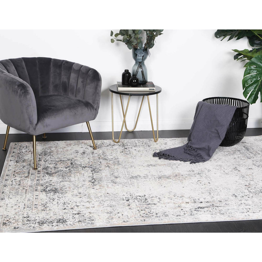 Amelia Beige Grey Contemporary Rug 160x230 cm