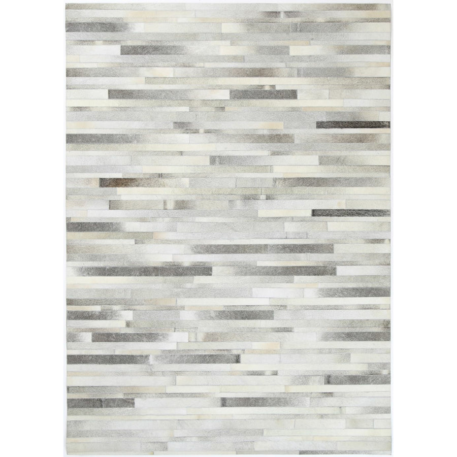 Sky Leather Cowhide Bricks Rug 160x230 cm